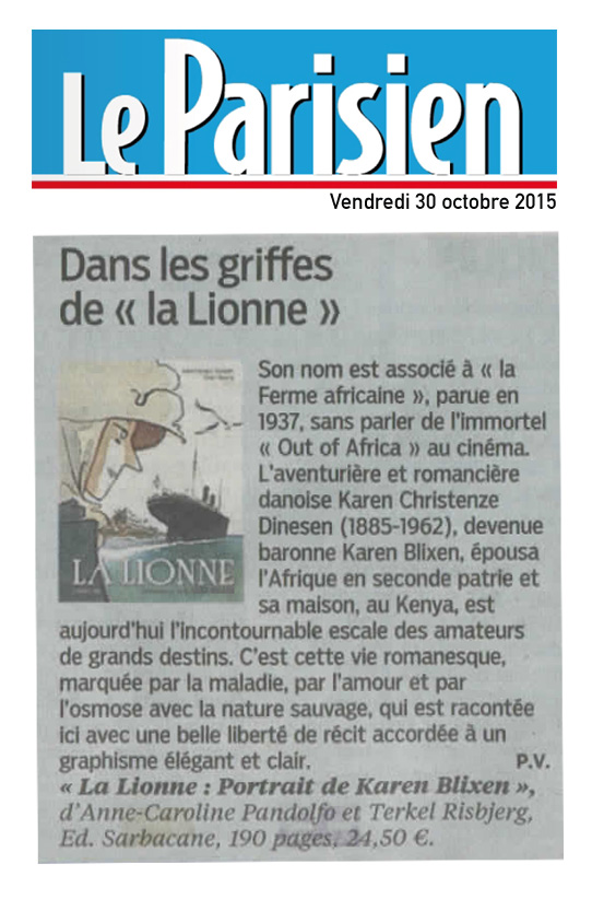 Lionne (la) - Le parisien